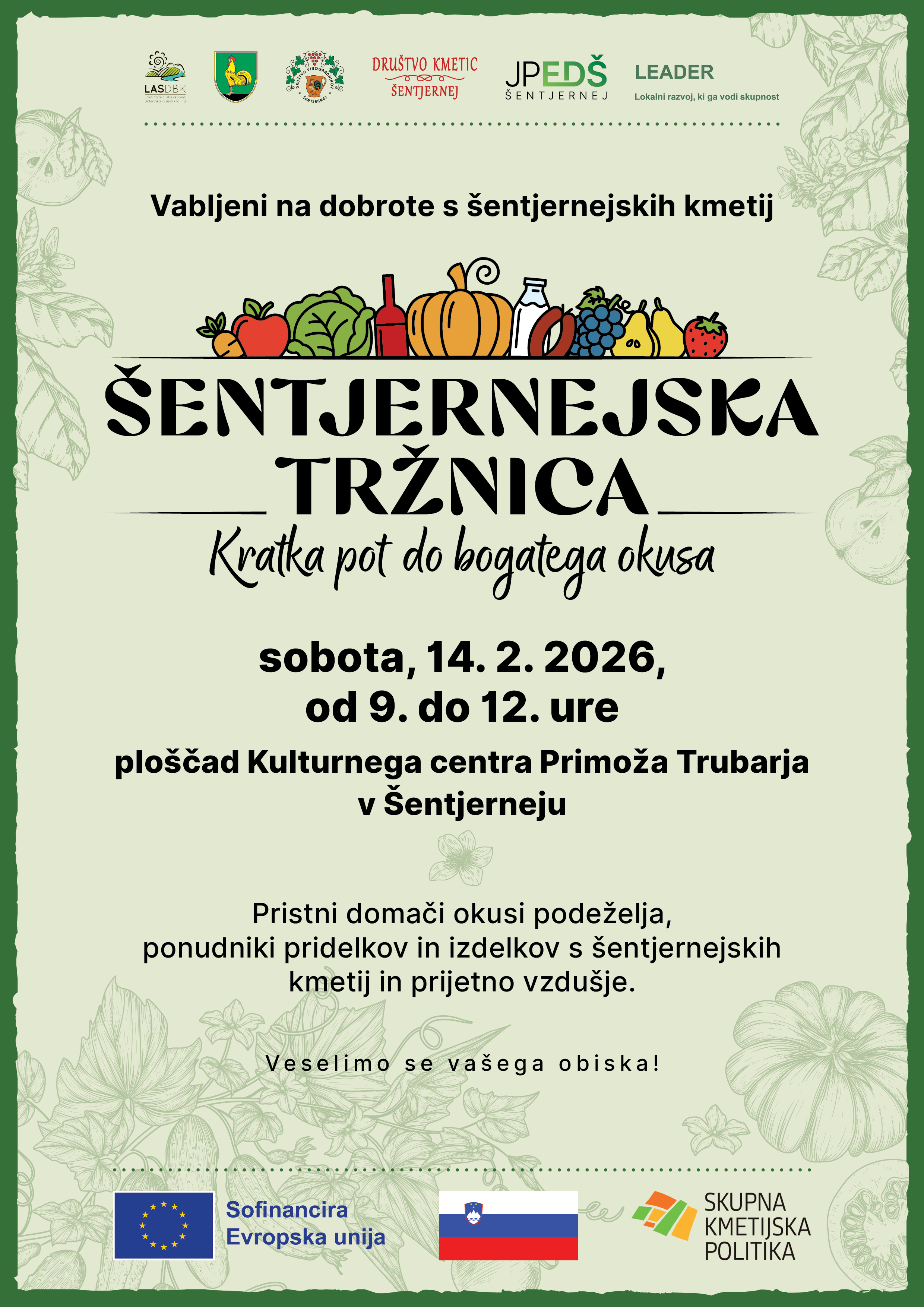 Obcina Sentjernej_Sentjernejska trznica_oglas_A6_februar_2026